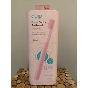 New‎ quip Smart Electric Toothbrush All-Pink Metal Bluetooth Soft Brush Head